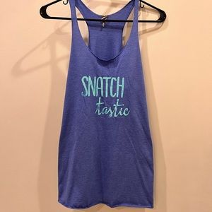 Blue workout tank